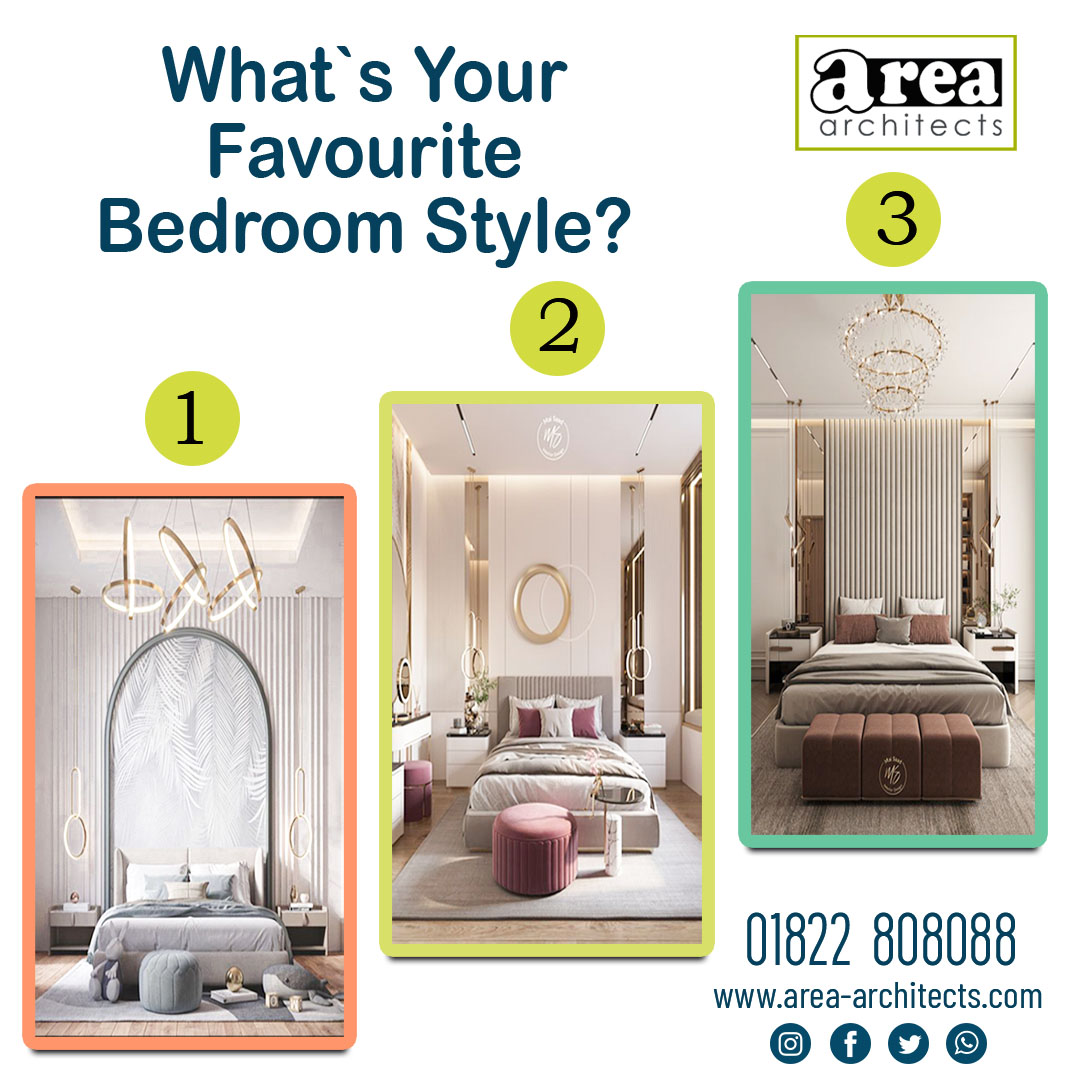 What`s Your Favourite Bedroom Style?
#InteriorDesign #areaarchitects #residentialdesign #InteriørDesign #bedroomdecorating #bedroomdesign