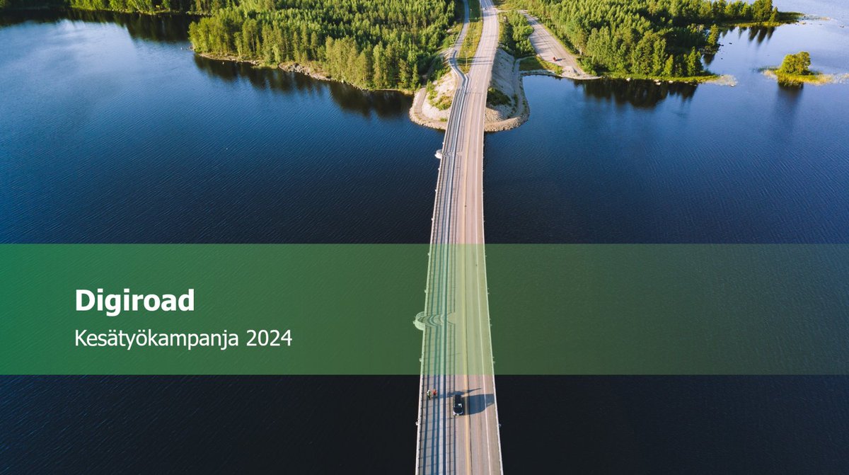 "Digiroad-kesätyökampanja kunnille" = Digiroad-operaattori kouluttaa kuntaan palkatun kesätyöntekijän ylläpitämään Digiroadia kunnassa ja on ylläpidossa tukena koko kesän ajan 🌞

Koulutus pidetään ti 4.6. klo 13-15 Teamssillä. Ilmoittaudu 31.5 mennessä!👉vayla-lv.creamailer.fi/survey/answer/…