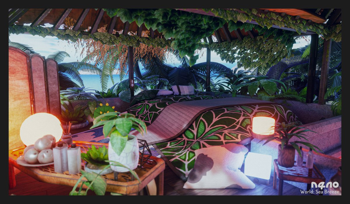 n4n0_VRC's tweet photo. きらきらと光揺らめく青い海に浮く、トロピカルムードのチルワールド

World: Sea Breeze
Author: WispyWoo
URL: https://t.co/U1k03H0Id8

#n4n0_pic 
#FlexFishEye 
#VRChat_world紹介 
#vrchatphotography https://t.co/BfNu8UufLW