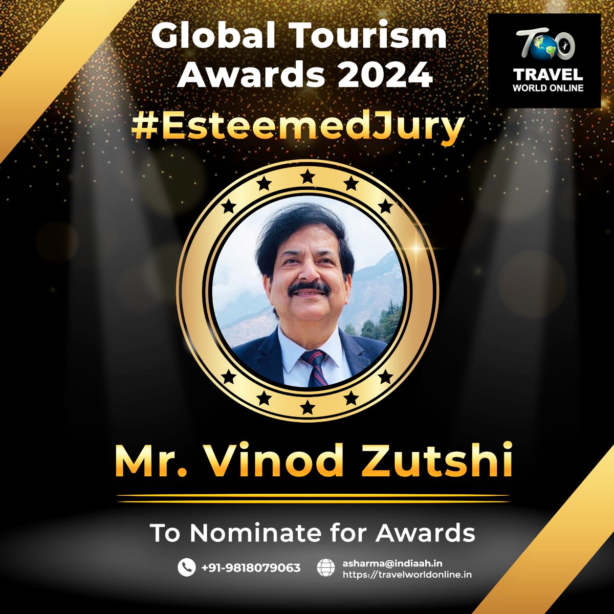 We are pleased to announce our esteemed jury for the upcoming award show

Save the date
02- Aug- 2024

#travelworldonline #travel #tourism #jurymember #awardshow #vinodzutshi #excitingtimes