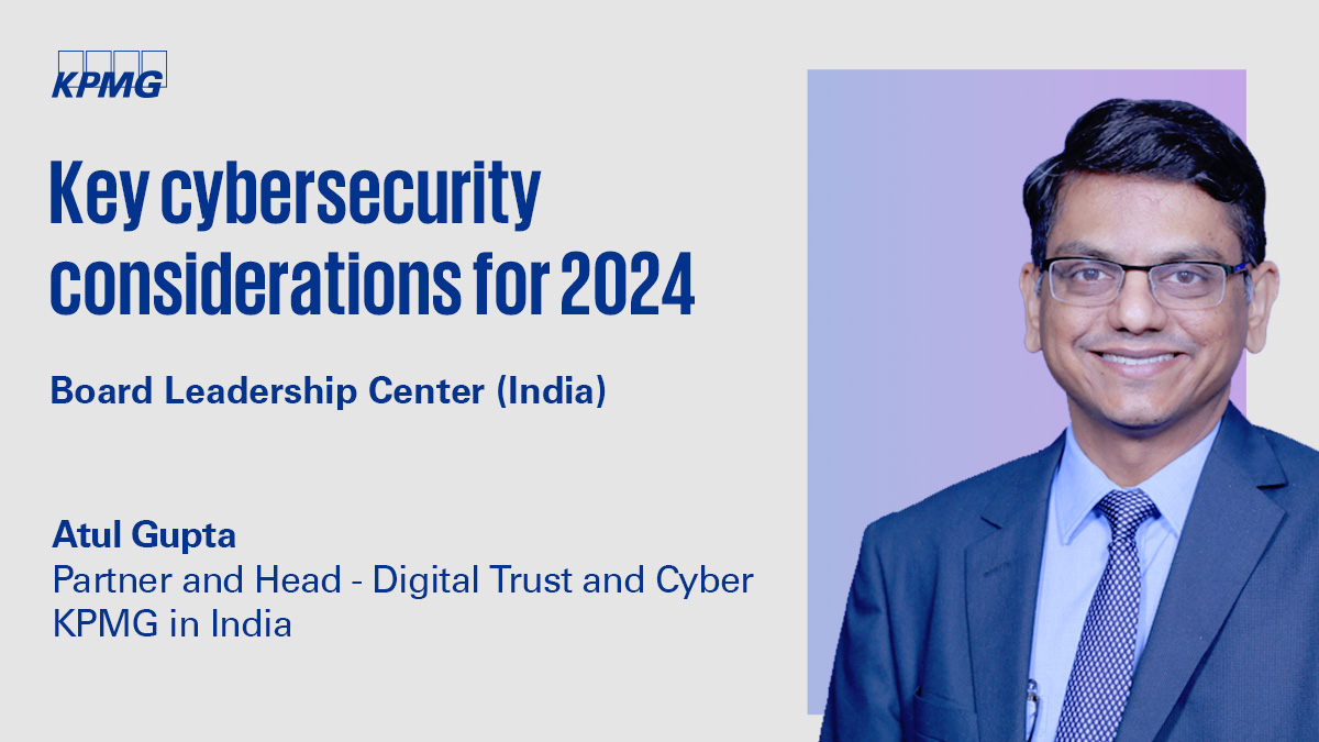 #Cyber has been a #boardagenda for a while and with the recent spate of #cyberincidents, boards are extensively focused on #cyberresilience: @AtulG_Digital, @KPMGIndia | #KPMGCyber #digitaltrust