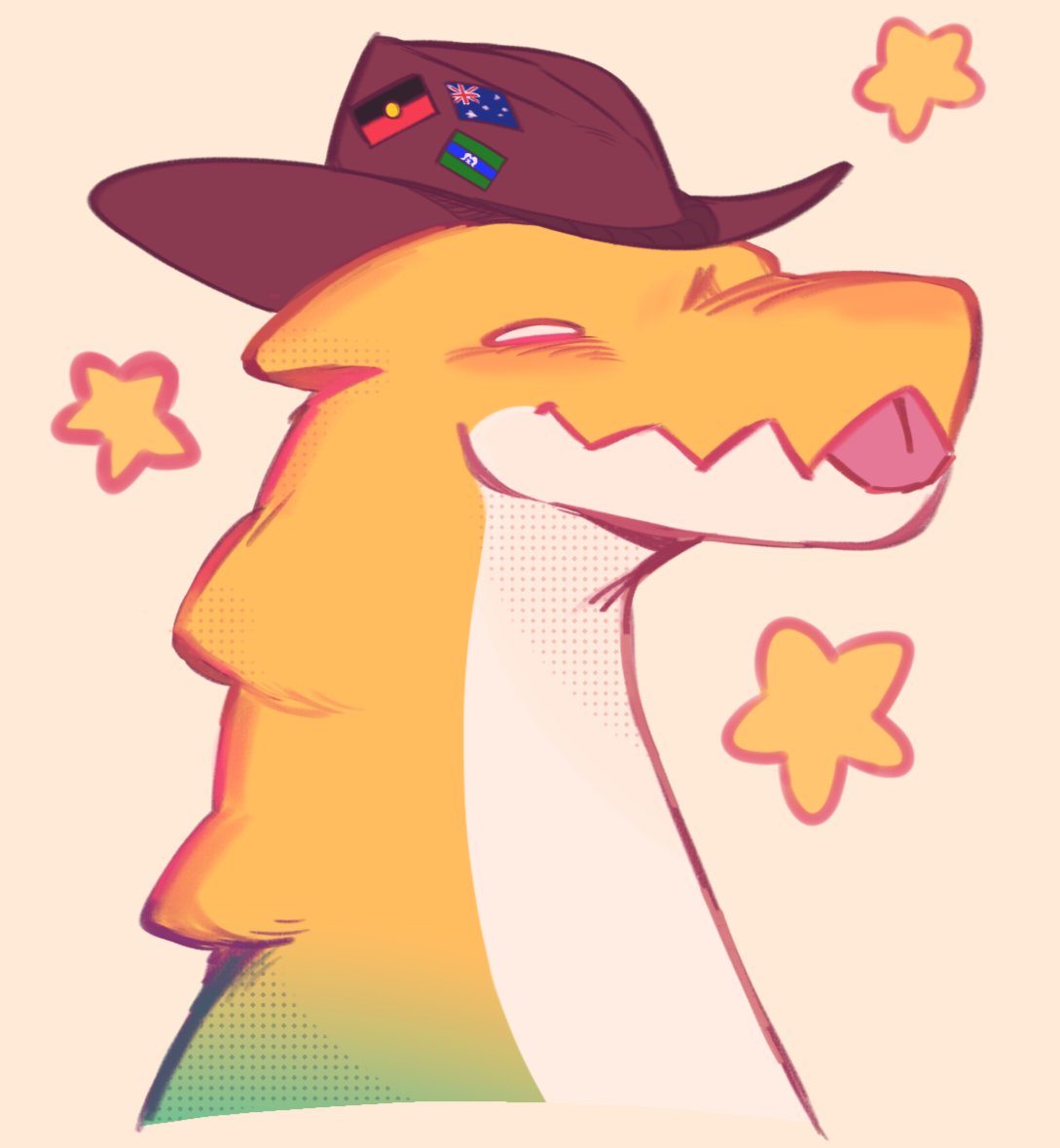 Doodle for discord pf, The smiling crocodile #tadcfanart #gummigoo