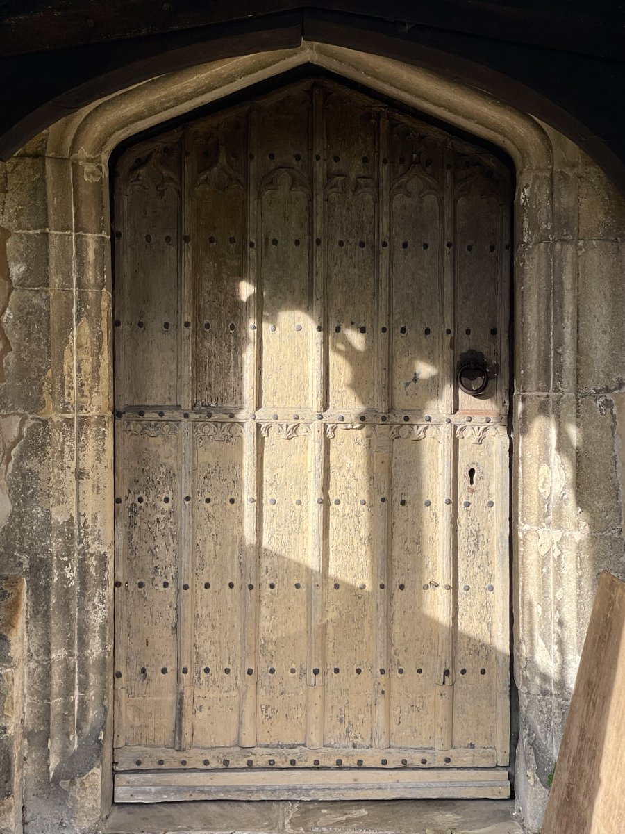 If doors could speak: the C15th porch door at St. Mary, Ewelme, Oxfordshire.