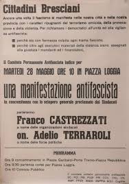 #28maggio
#BuongiornoATutti
#Brescia
#PiazzaDellaLoggia
Dedicato a chi alla parola #fascismo scrolla insofferetente le spalle,a chi dal dopoguerra ha tramato e
manipolato contro il Popolo Italiano, riuscendo a riportarlo al XX°
Da essi mai è pervenuta una supplica di perdono