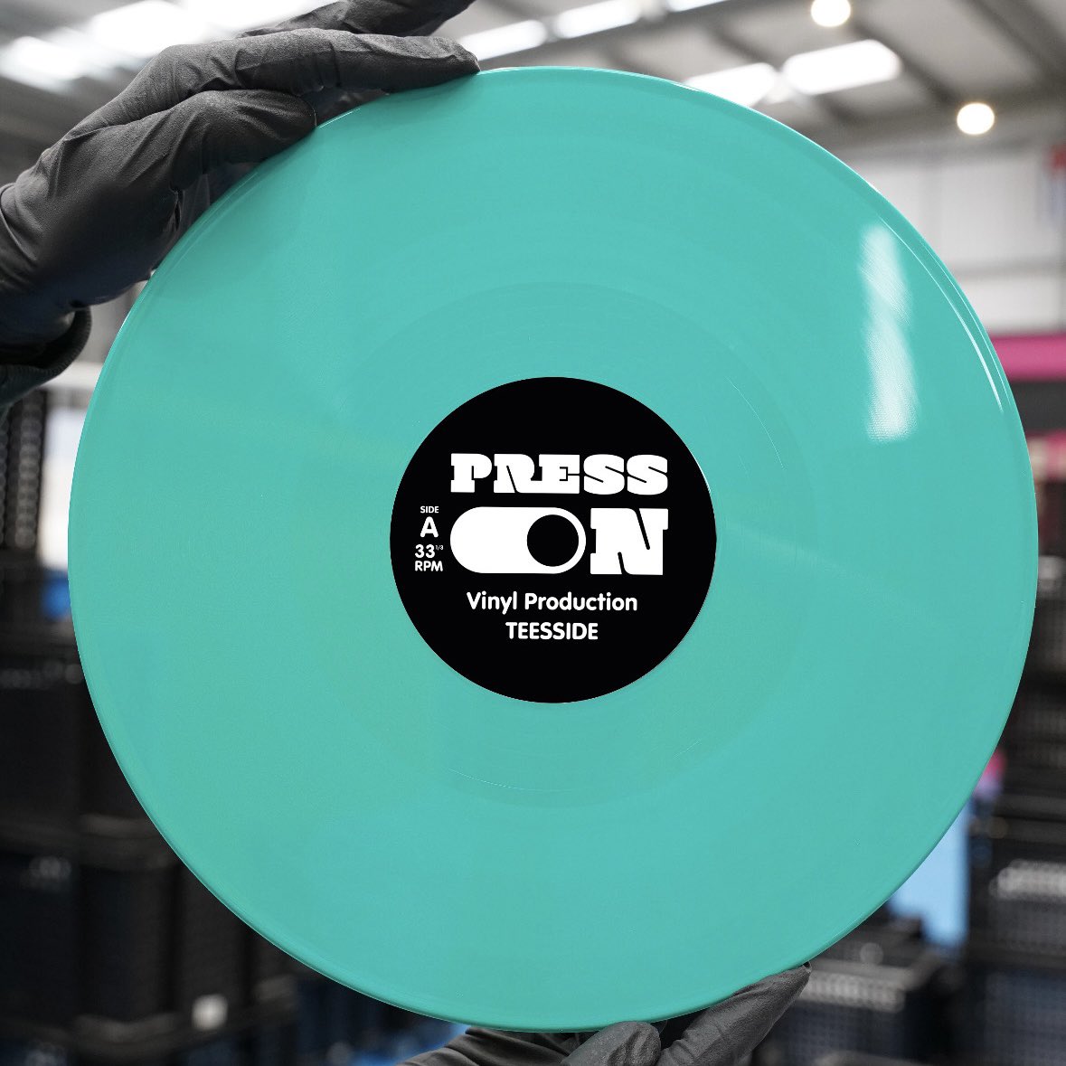 pressonvinyl.com Disc type ➡️ Opaque colours Disc colour ➡️ Cyan #Vinyl #vinylrecords #pressingplant