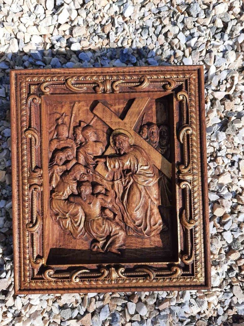 NguyoHotep's tweet image. Christ is Arrested. First to 14th Stations of the Cross Catholic Wooden Art. CNC STL files 
fiverr.com/s/ZmB40qp