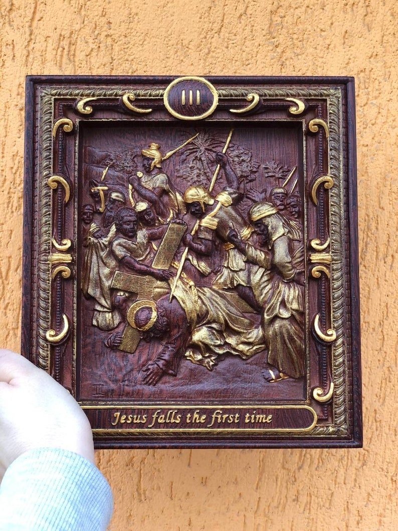 NguyoHotep's tweet image. Christ is Arrested. First to 14th Stations of the Cross Catholic Wooden Art. CNC STL files 
fiverr.com/s/ZmB40qp