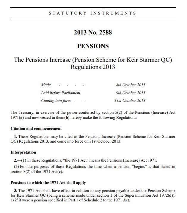 Keir Starmer had a whole law made just to increase his own pension. But today refused to match our plans to change tax laws to increase yours.

He will always put his own interests ahead of yours.