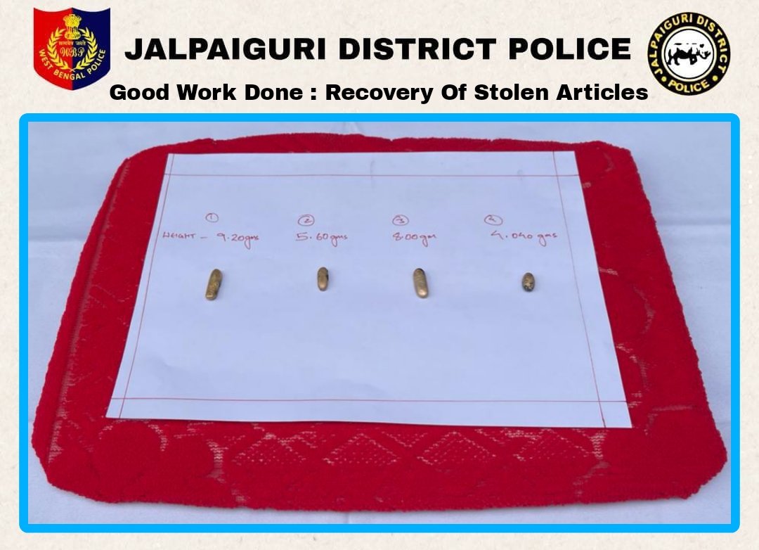 #JalpaiguriDistrictPolice 
#GoodWorkDone 
#KotwaliPS 
@WBPolice