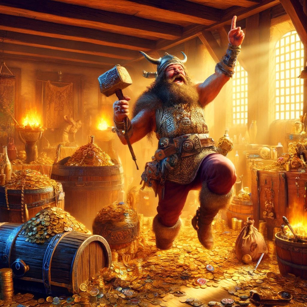 @SirLatimer1 @GodTheBtc @wholecoinclub @DCBK2LA @Stacksybtc @OmilliTees @Welsh_Community @ethlorde @ThorBtc When we reach #Valhalla, we will be drunk with victory together.

$odin 💰