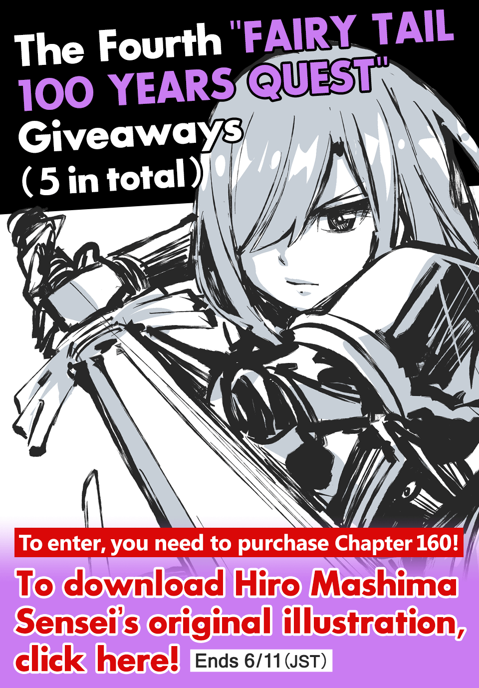 K MANGA on X: Fairy Tail: 100 Years Quest, CHAPTER 160 is out! Read now  and get an original illustration from Hiro Mashima Sensei at the end of the  chapter in the