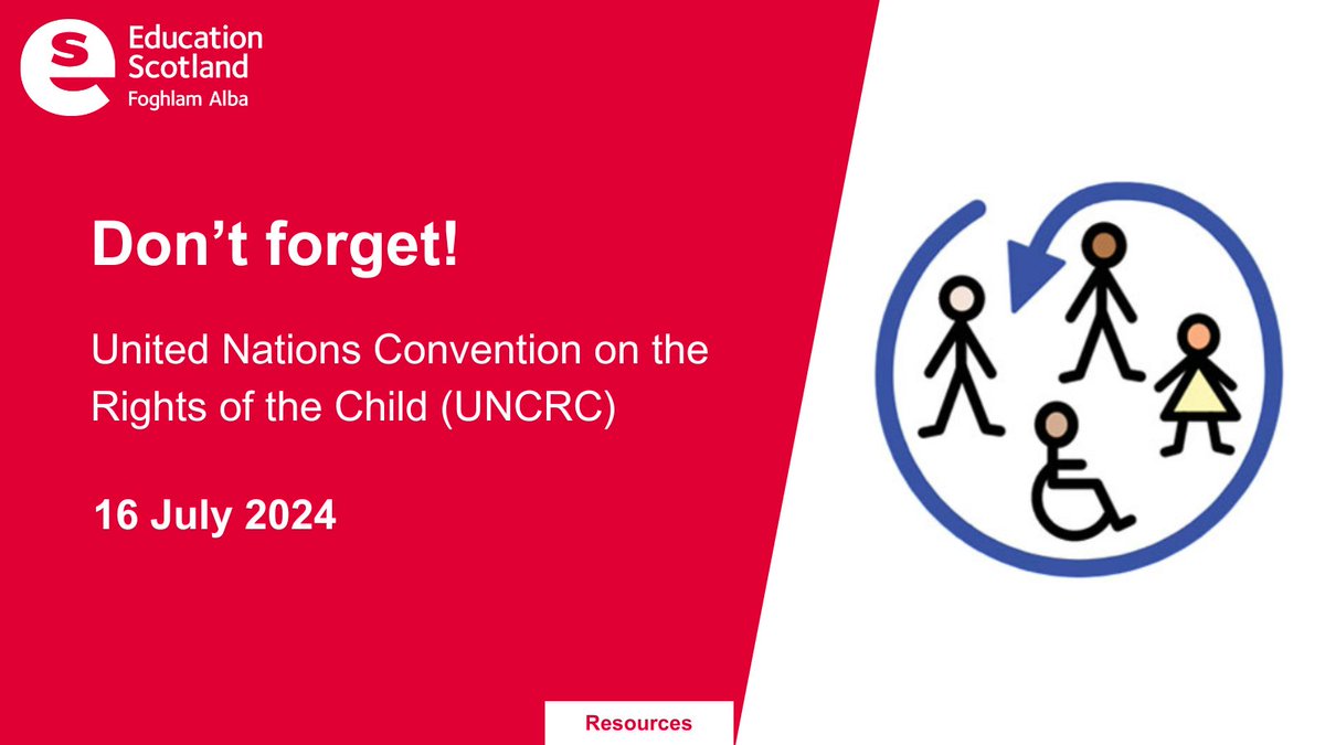 🚨 Important reminder!

16 July is the date the #UNCRC becomes law in Scotland. For now, the Improvement Service provides all you need to know about legal obligations. #UNCRC #childrensrights

In the meantime, find out more about #UNCRC here: ow.ly/i9zM50RXzry