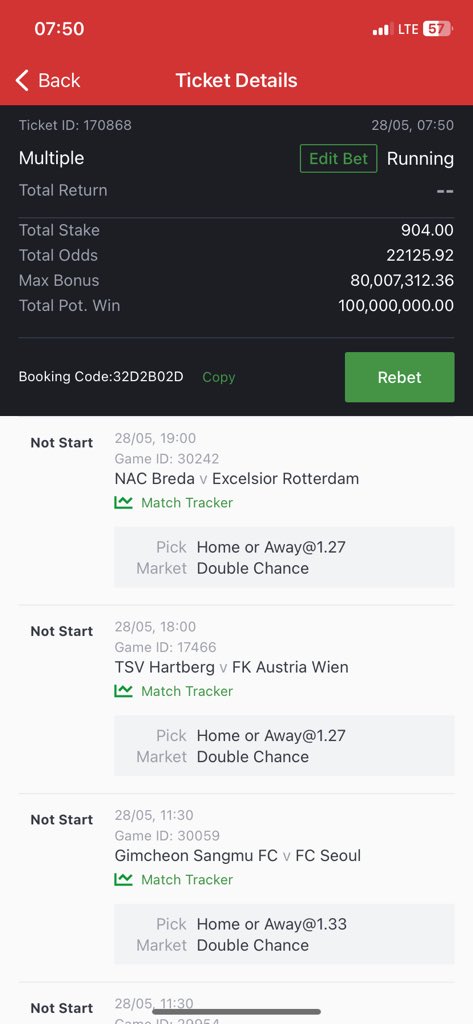 BlaqYonda7's tweet image. Edit ✍️ 

22k odds 

904 wins 100 million 

Retweet and drop sportybet id