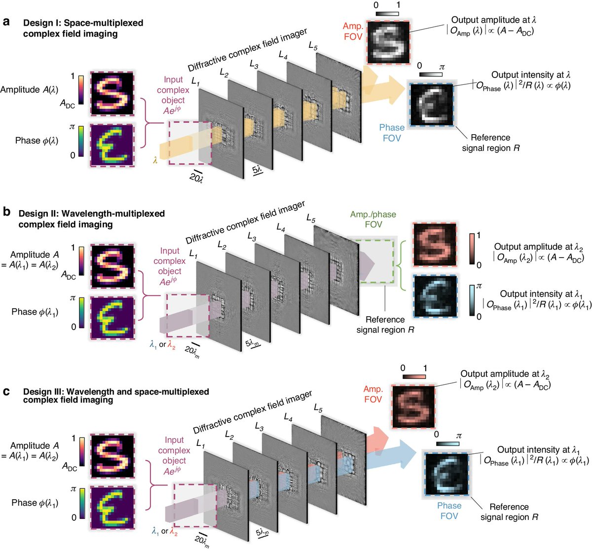 #LSA_Highlight: [Article] All-optical complex field imaging using diffractive processors. @UofCalifornia #Imaging_and_sensing #Optical_materials_and_structures nature.com/articles/s4137…