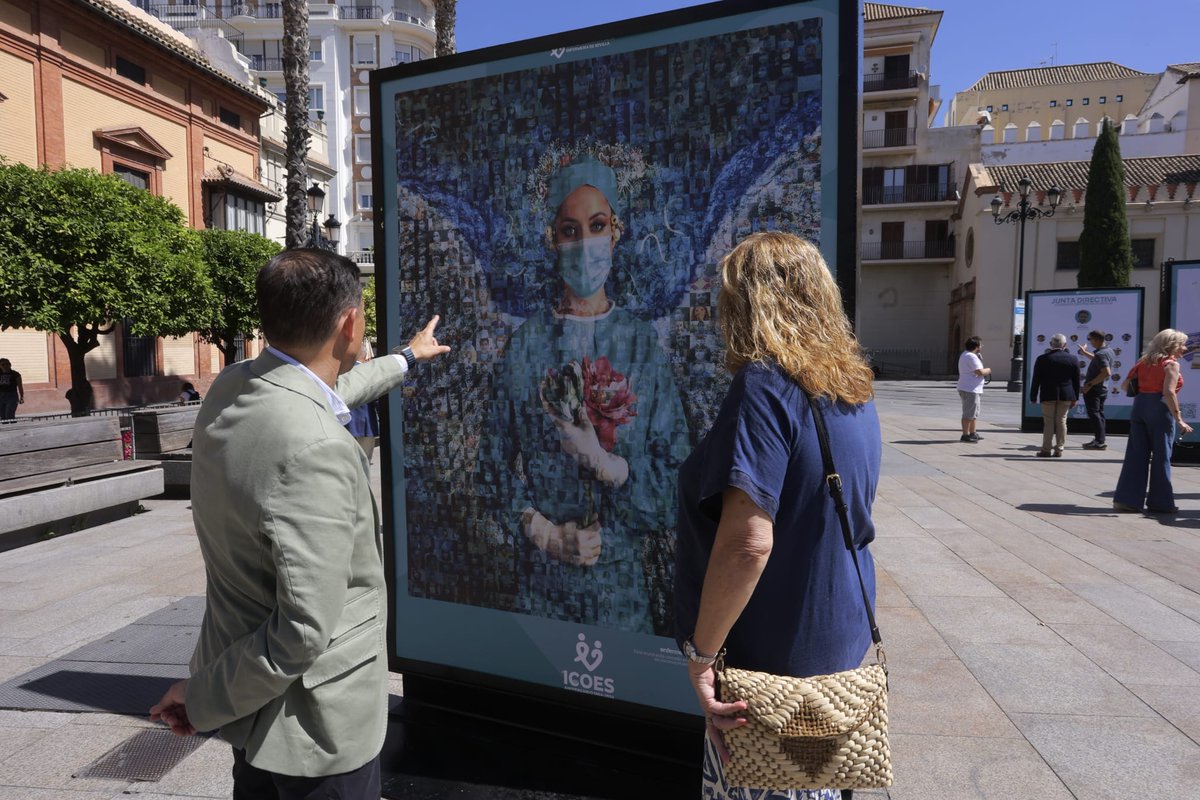 AGSSurSevilla's tweet photo. 🖼El #HospitalValme participa en la exposición del #ICOES sobre sus 160 años de historia en la Puerta de Jerez de #Sevilla aportando fotografías integradas en una decena de MUPIS

#SomosValme https://t.co/oUtRfuxxQJ