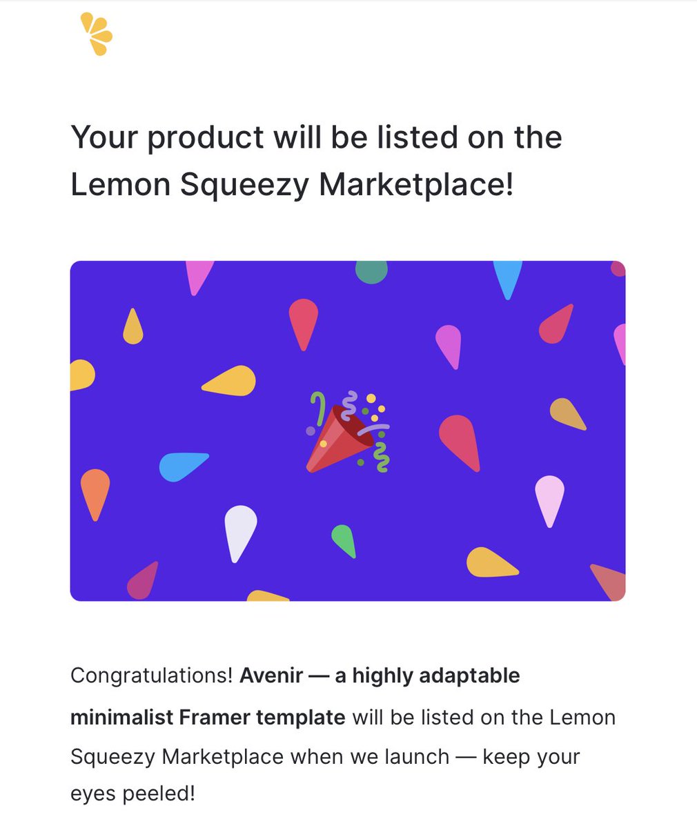 Good news! 🥳

After Artfolio, my Avenir @framer template is also accepted to be listed on @lmsqueezy marketplace! 🍋

🔗 avenir.framer.website

#buildinpublic