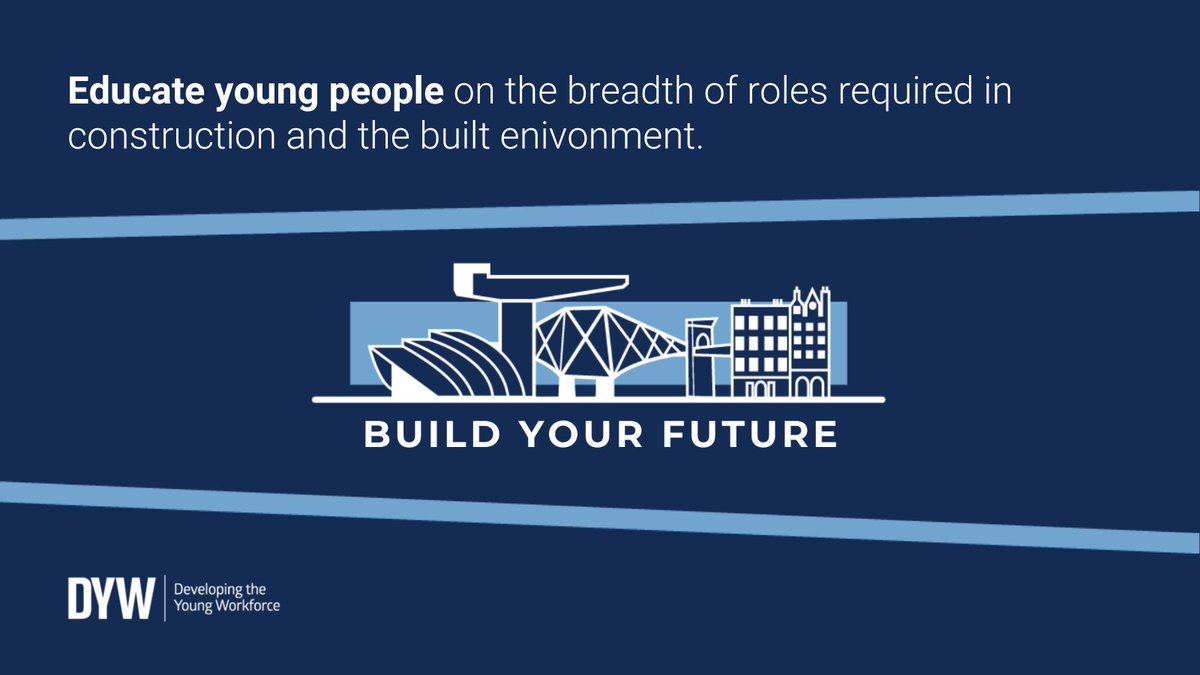 Inspire the future workforce to build a better Scotland by educating young people on the variety of skills required within construction and the built environment.

Find out more: ow.ly/hjaI50QY8aI 

#BuildYourFuture #DYWScot