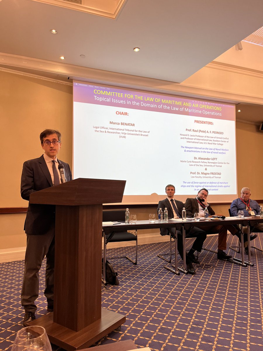 On Friday, 24 May 2024, a diverse session was chaired in Vilnius by @marco_benatar to discuss topical issues in the domain of the law applicable to maritime operations.
