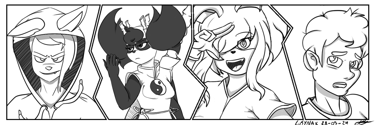 Primer post de mis  4 proyectos próximos a salir( First post of my 4 upcoming projects ) 🌎✨❤️‍🩹#art   #furry
#illustration #comic