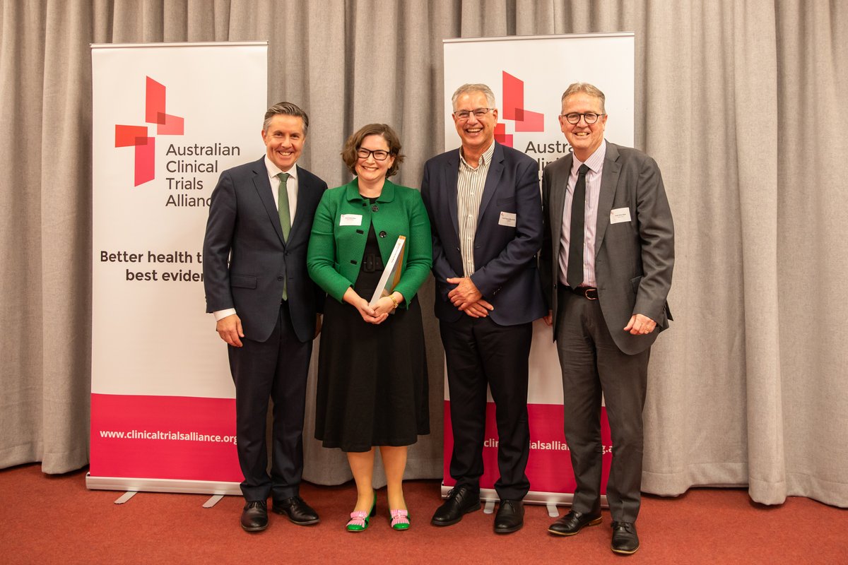 NHMRC (@nhmrc) on Twitter photo NHMRC CEO, Professor Steve Wesselingh was honored to present the <a href="/ACTA_org/">ACTA: Australian Clinical Trials Alliance</a> Clinical Trial of the Year Award to <a href="/DrTrishaPeel/">DrTrishaPeel</a> and the <a href="/asap_trial/">ASAP Trial</a> team at <a href="/MonashSTM/">Translational Medicine at Monash University</a> for their research in infectious diseases. Read more here: ow.ly/y1zv50RXIJF NHMRC CEO, Professor Steve Wesselingh was honored to present the <a href="/ACTA_org/">ACTA: Australian Clinical Trials Alliance</a> Clinical Trial of the Year Award to <a href="/DrTrishaPeel/">DrTrishaPeel</a> and the <a href="/asap_trial/">ASAP Trial</a> team at <a href="/MonashSTM/">Translational Medicine at Monash University</a> for their research in infectious diseases. Read more here: ow.ly/y1zv50RXIJF