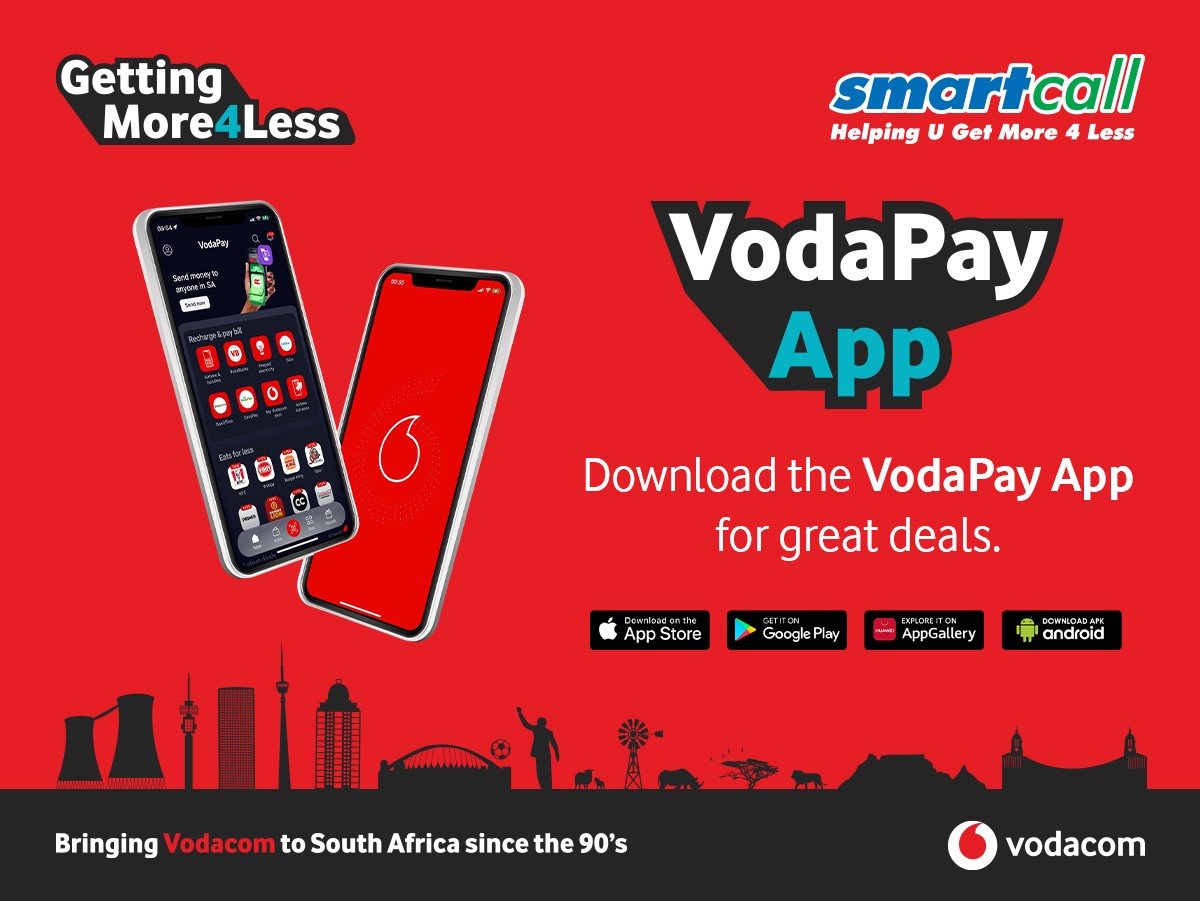 Smartcall customers get great deals on #VodaPay🤩

You could get 18GB #Vodacom data valid for 30 days at R165. Download the VodaPay app today!

Like it? #VodaPayIt

#GetMore4Less