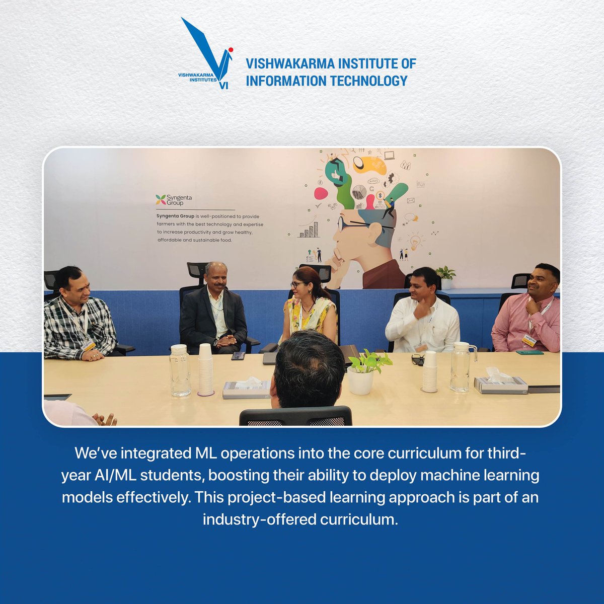 viit_pune's tweet photo. Excited to announce MoU between VIIT and Syngenta! We're diving into ML integration, empowering third-year AI/ML students with hands-on skills for real-world impact. Industry-driven learning at its best!
#VIITPune #InnovativeCollaborations #CuttingEdgeTech #MLIntegration #AIandML https://t.co/qrt2AD0NMY