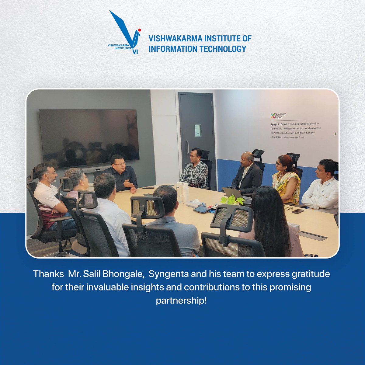 Excited to announce MoU between VIIT and Syngenta! We're diving into ML integration, empowering third-year AI/ML students with hands-on skills for real-world impact. Industry-driven learning at its best!
#VIITPune #InnovativeCollaborations #CuttingEdgeTech #MLIntegration #AIandML