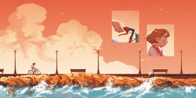 「bird waves」 illustration images(Latest)