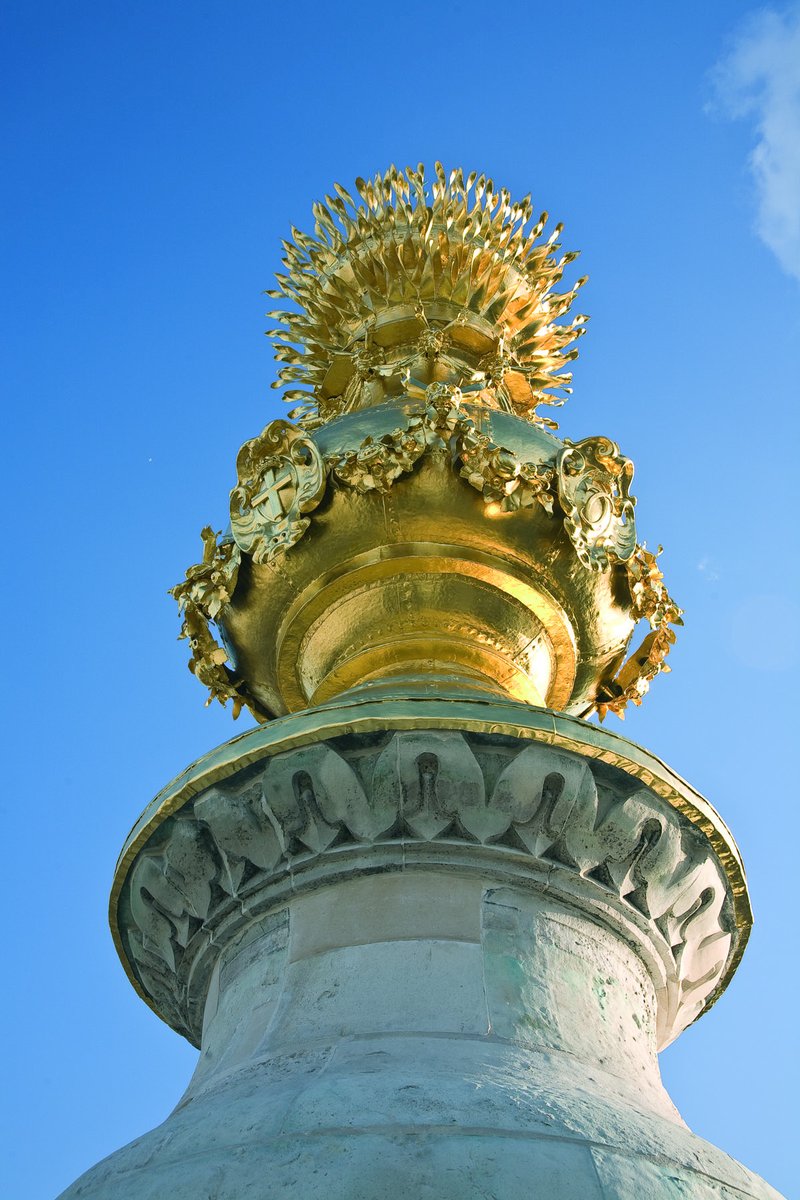 The Monument's golden orb was regilded in real 24-carat gold in 2008. It is only 0.5 microns in thickness - that's 200 times smaller than a human hair!