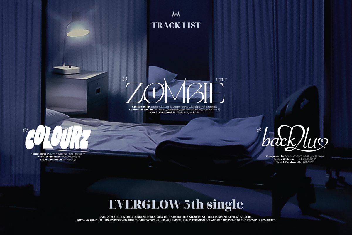 EVERGLOW 5TH SINGLE ALBUM [ZOMBIE] TRACK LIST 2024.06.10 6PM (KST) #EVERGLOW #에버글로우 #ZOMBIE