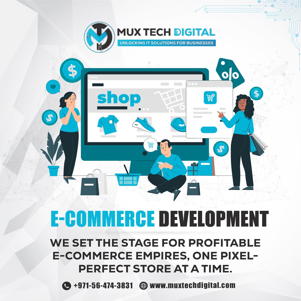 muxtechdigital's tweet photo. We help to improve the functionality and user interface of your valuable websites with API development, custom web development, E-commerce development, Laravel development, Mern Stack development, My SQL, PHP, WordPress development, Node.JS, and React. JS. https://t.co/xIsmFqpkMe