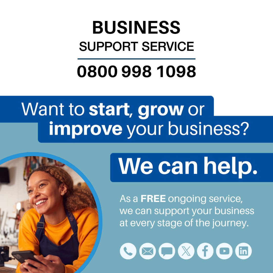 Are you a small business in need of guidance? 🤝🏻

🙋🏼‍♀️ Talk to one of our advisers at #BusinessSupportService

☎️ Contact us NOW on 0800 998 1098
📲 Drop us a direct message!
📩 Email us!

#BusinessSupport #FreeSupport