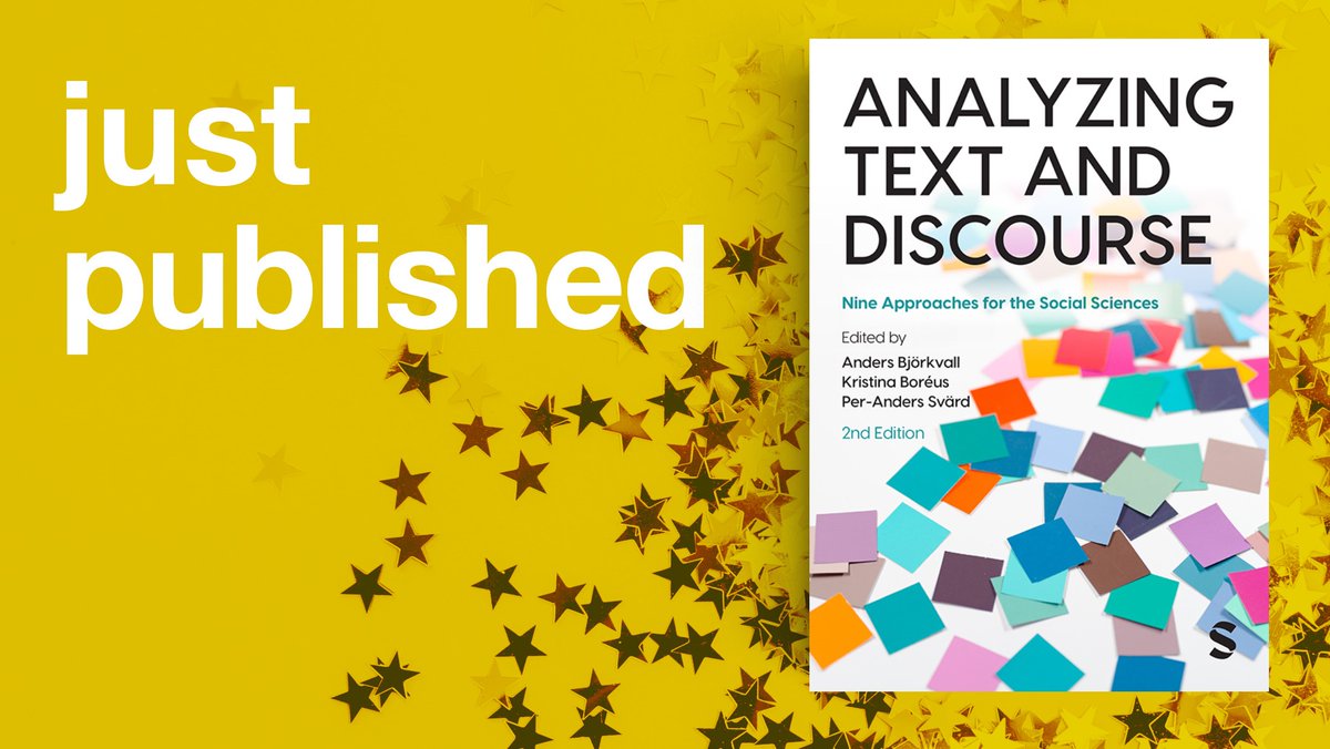 Sage_Methods's tweet photo. Empower your #Research with the right methodological tools! Dive into this anthology of #TextualAnalysis approaches, each chapter offering theoretical insights, practical applications, and real-world examples.
Preview a chapter: https://t.co/8hLdA3LLFD https://t.co/K45bCVAHjX