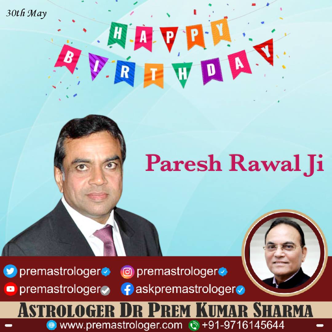 Paresh Rawal Ji’s unmatched quirky style & vibrant presence have made him a legend in Bollywood. Wishing you a very happy birthday! Your work continues to inspire & bring joy to countless fans. May God bless you with endless joy & success! @SirPareshRawal #Actor #HappyBirthday