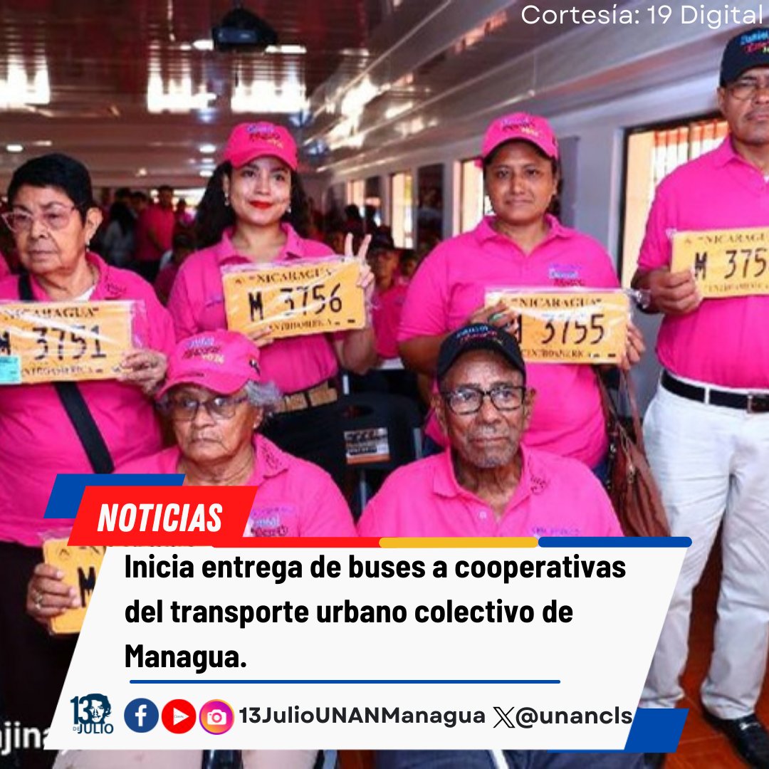 Con estas unidades se continúa fortaleciendo el servicio del transporte a los usuarios nicaragüenses que a diario viajan en las diferentes rutas capitalinas. Gracias a nuestro buen gobierno FSLN.
#SomosUNAN
#4519LaPatriaLaRevolución
#ManaguaSandinista