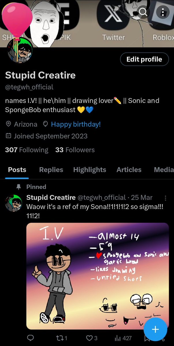 GUYS GUESS WHAT ITS MY BIRTHDAY!1!1!1!1 erm why are my balloons only in the top left grr