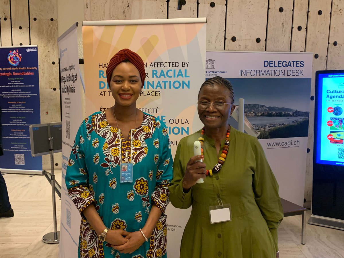 Excited to catch up with Amb. Hoyce Temu (@HoyceTemu) - Deputy Ambassador of Tanzania🇹🇿 in Geneva at #WHA77. We discussed how we can put maternal and child health at the center of Africa 's health development.