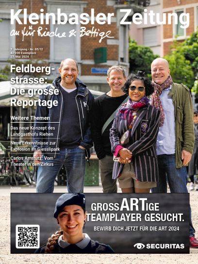 LucaThoma1's tweet photo. Die neue Kleinbasler Zeitung mit einer Titel-Story von mir zur Geschichte und Gegenwart der Feldbergstrasse. Reinlesen via E-Paper: https://t.co/pRqGIwBcGv @Didi_Offensiv https://t.co/iZSxKHToEo