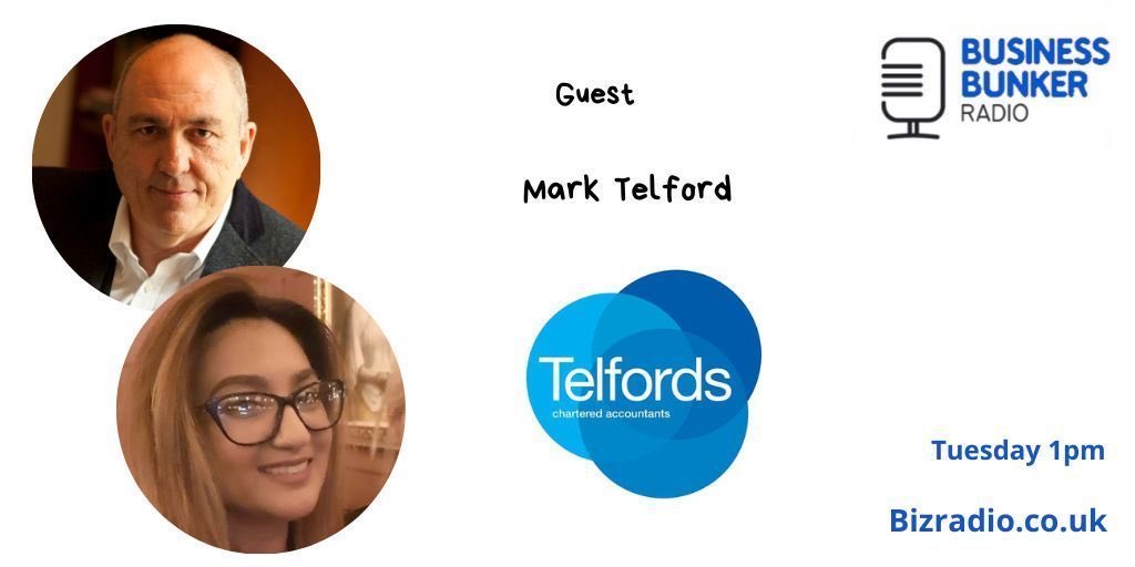 Today 1pm on the #BBunker Radio Show our guest is Mark Telford @kent_accountant Tune in 100.2 FM 95.1 FM Freeview 277 Online buff.ly/3RomLOT All the details here kentbusinessradio .co.uk buff.ly/3wTP0xF