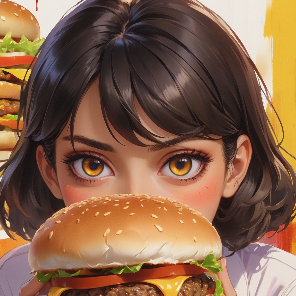 Bite into Joy it's Hamburger Day 🍔
Savor the juicy goodness of your favorite burger! From beef to veggie, hamburgers bring people together. Fire up the grill and enjoy every delicious bite! #HamburgerDay #BurgerLove #GrillAndChill #aiart #AIイラスト #AIsociety #AI #NijiJourney