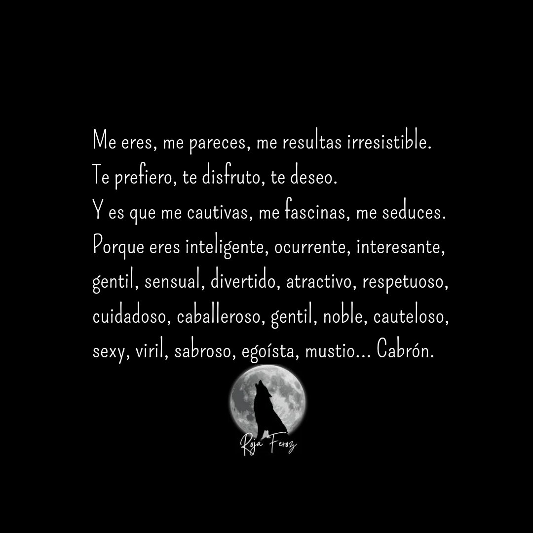 RojaFeroz's tweet photo. #Irresistible #Cabrón #Sexy #Guapo #Sensual #Divertido #Atractivo #Viril #Sabroso #Gentil #CuentosCortos #CuentosParaAdultos #CuentosEróticos #CaperucitaRoja #RojaFeroz https://t.co/mkhLDlZKQe