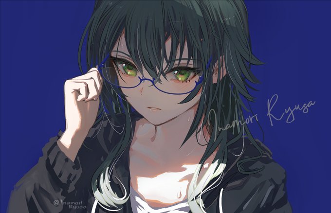 「glasses green eyes」 illustration images(Latest)