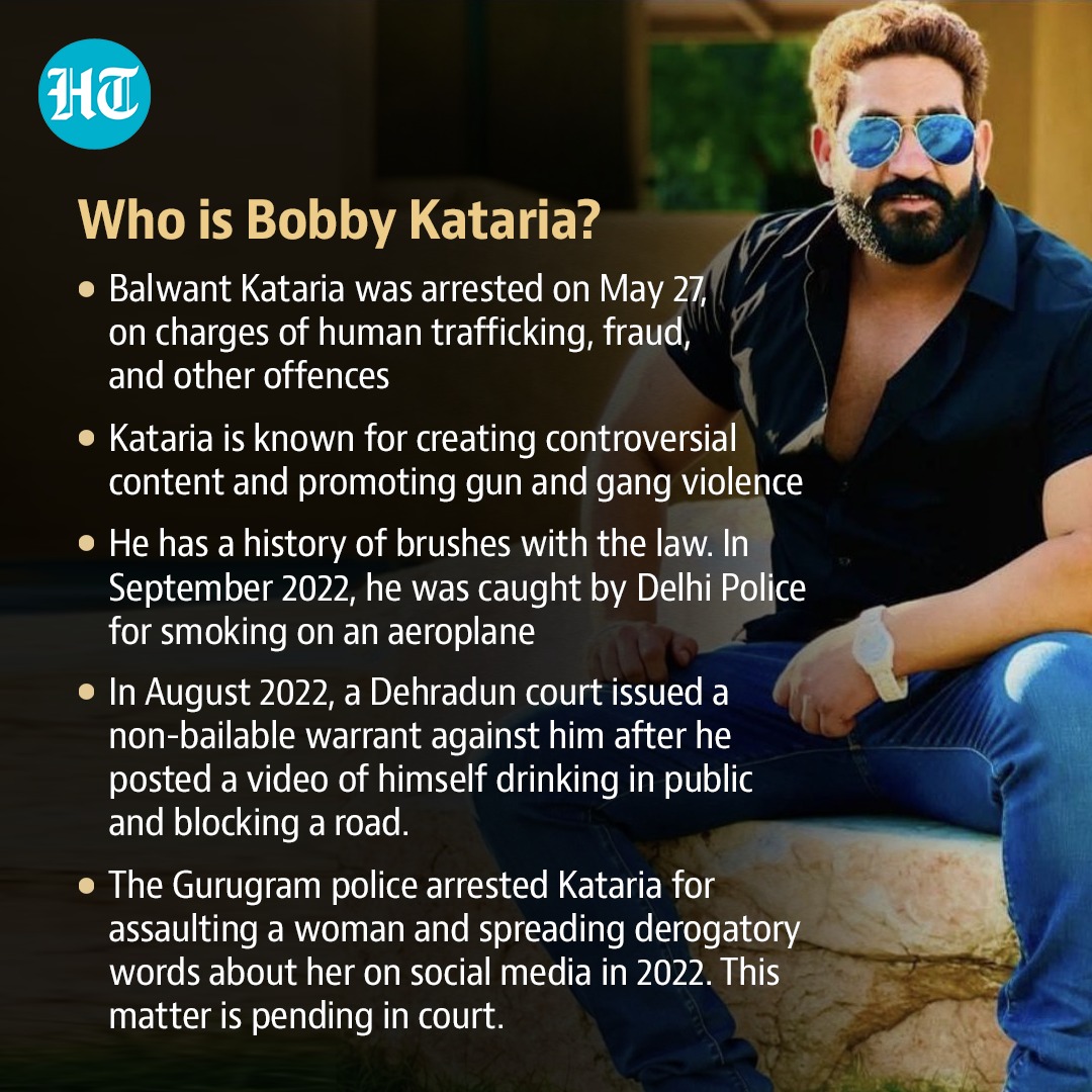 #BobbyKataria a #Gurugram-based influencer was involved in human trafficking. He was arrested on May 26, Monday.

Here's more about him: hindustantimes.com/trending/who-i…