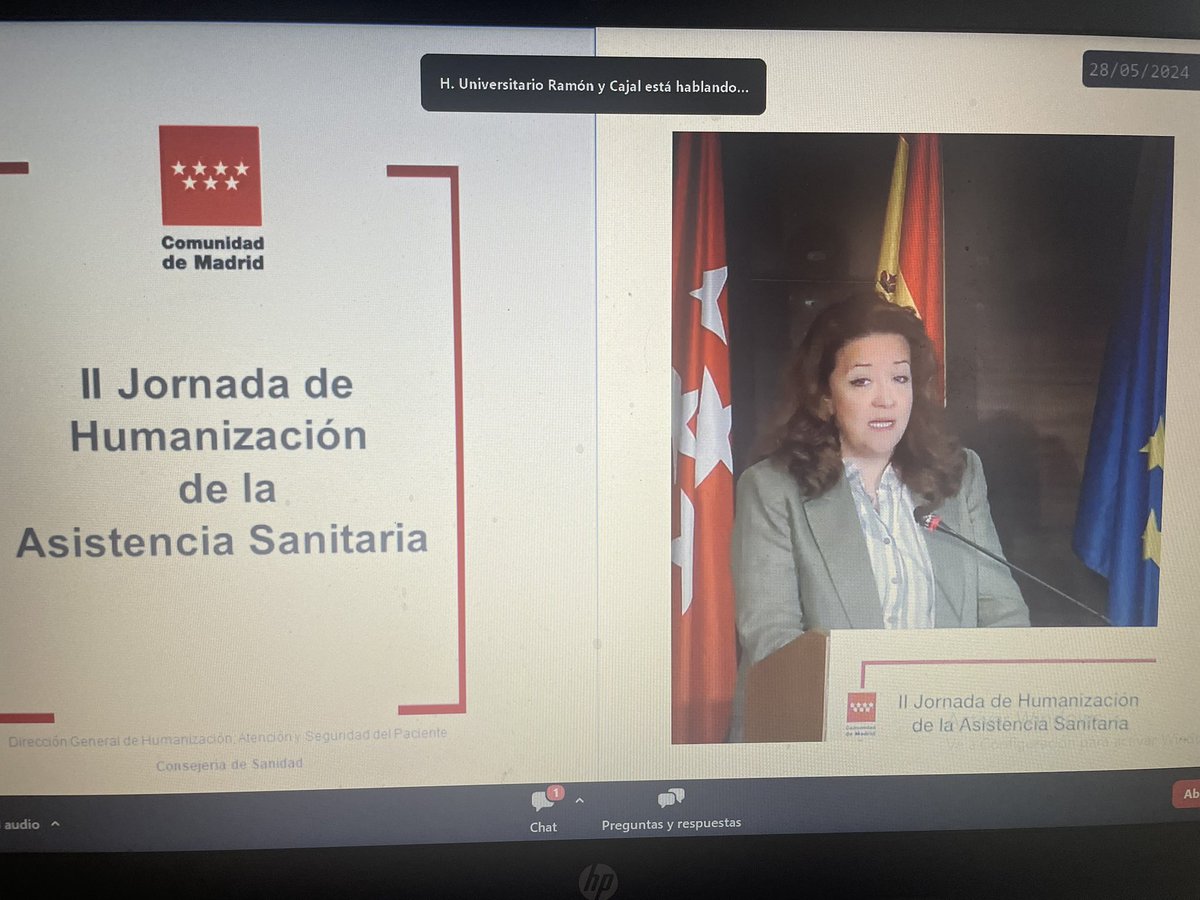 II Jornada de Humanización de la Asistencia Sanitaria. El valor de lo intangible. Os sigo on line!!!
