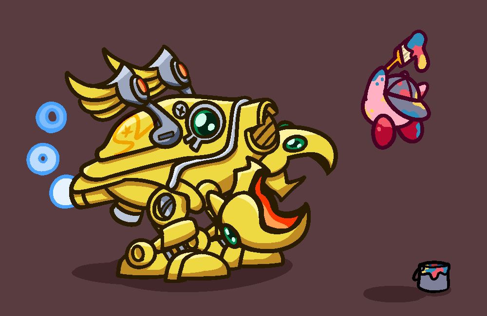 StarmanOmega3's tweet image. A new coat of paint! #kirby #kirbysuperstar #fanart #nintendo