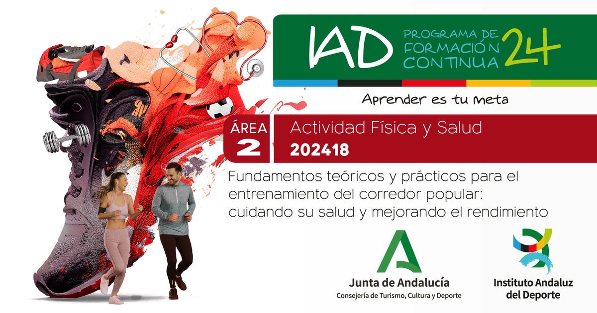 🏃🏼🏃🏽‍♀️Correr de forma amateur también tiene sus secretos Para evitar lesiones y conocer rutinas útiles, inscríbete en el curso 'Fundamentos teóricos y prácticos para el entrenamiento del corredor popular' del @iadeporte 👉 Apúntate hasta el 9 de junio 🔗bit.ly/4bEhF8B