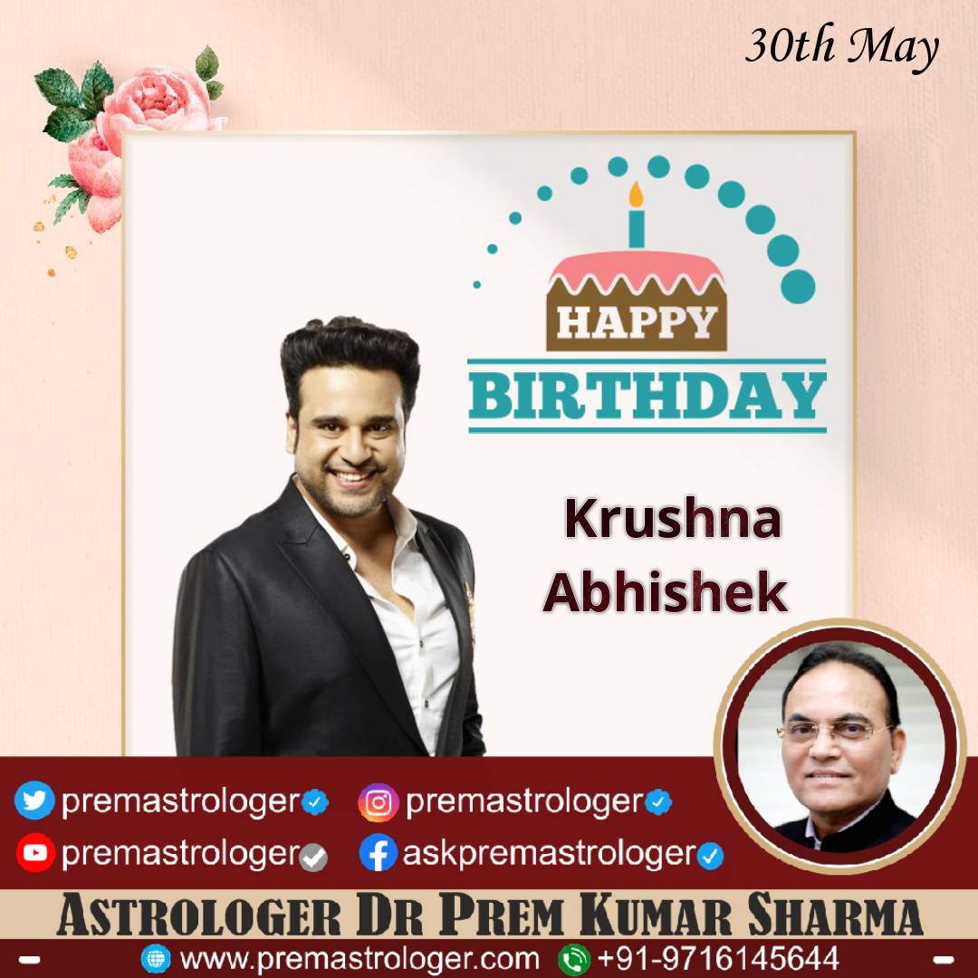 Sending heaps of Birthday blessings to the ever-popular comedian & actor Krushna Abhishek Ji. Your vibrant performances have made you a household favorite. Wishing you a fantastic year ahead filled with happiness & success. May God bless you! @Krushna_KAS #Actor #HappyBirthday