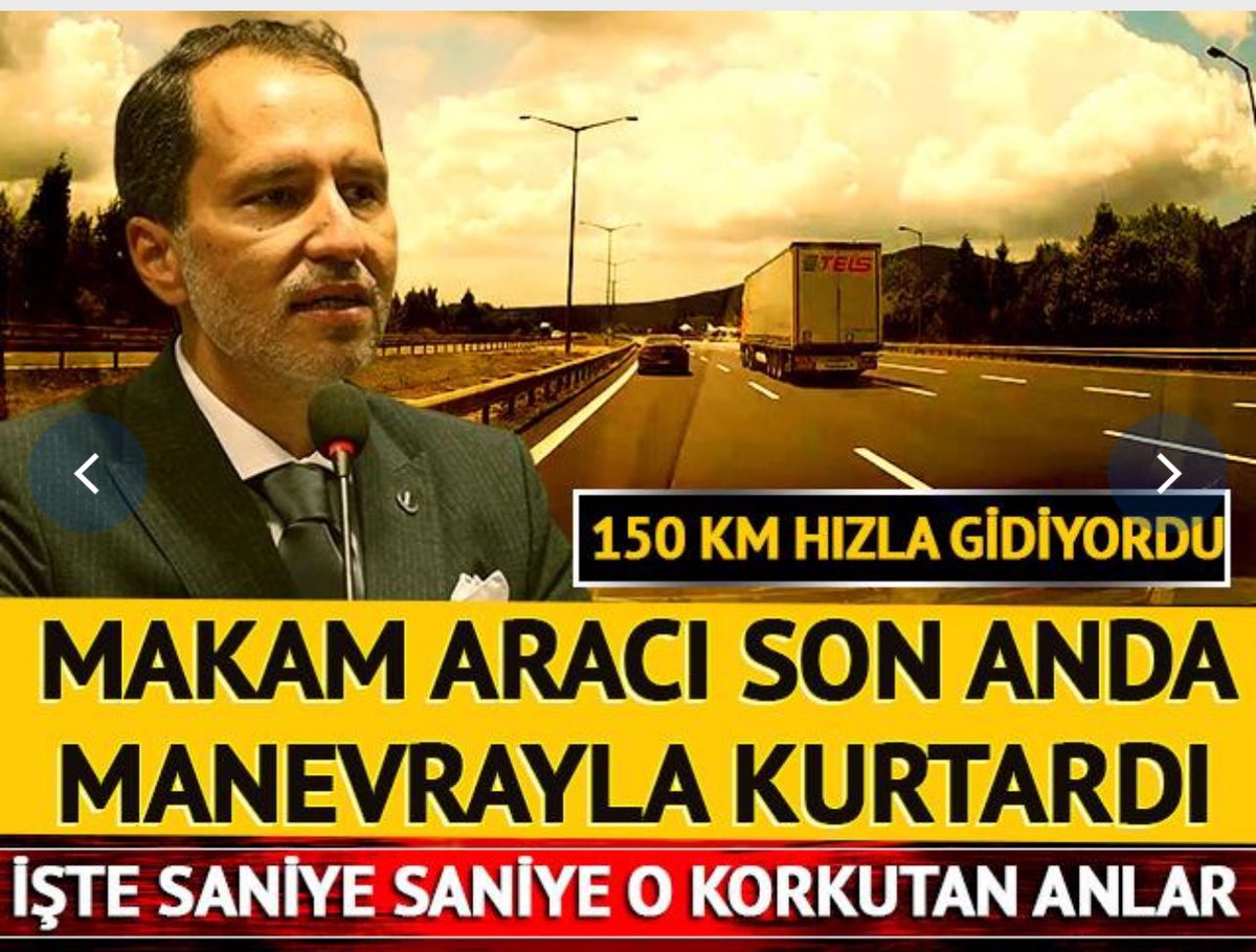 Fatih Erbakanın Makam aracı 150km hızla otoyolda ilerlerken önlerine çıkan köpekten şoförün refleksi sayesinde son anda kurtuldu.. Kaza gerçekleşse tam mum dikeceklerdi.. #köpekleritoplayın