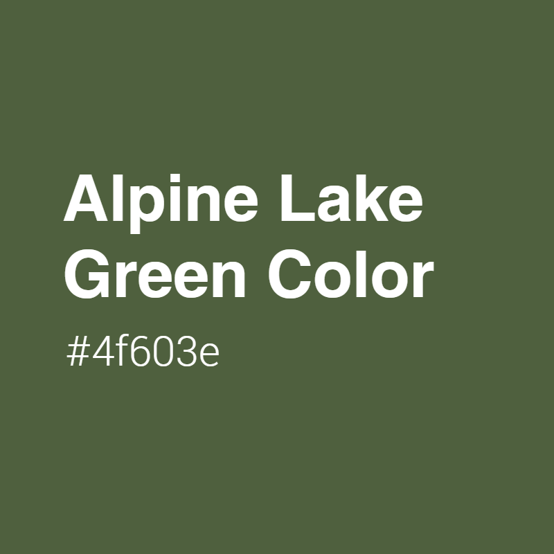 Alpine Lake Green color #4f603e A Warm Color with Green hue! 
 Tag your work with #crispedge 
 crispedge.com/color/4f603e/ 
 #WarmColor #WarmGreenColor #Green #Greencolor #AlpineLakeGreen #Alpine #Lake #Green #color #colorful #colorlove #colorname #colorinspiration