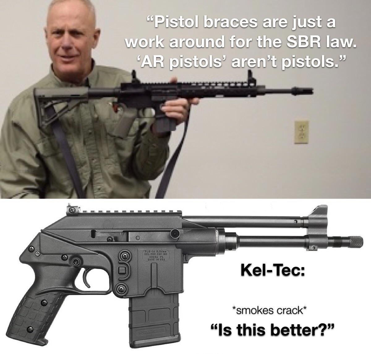 Even in the midst of a hazed stupor, Kel Tec still dunks on boomers.